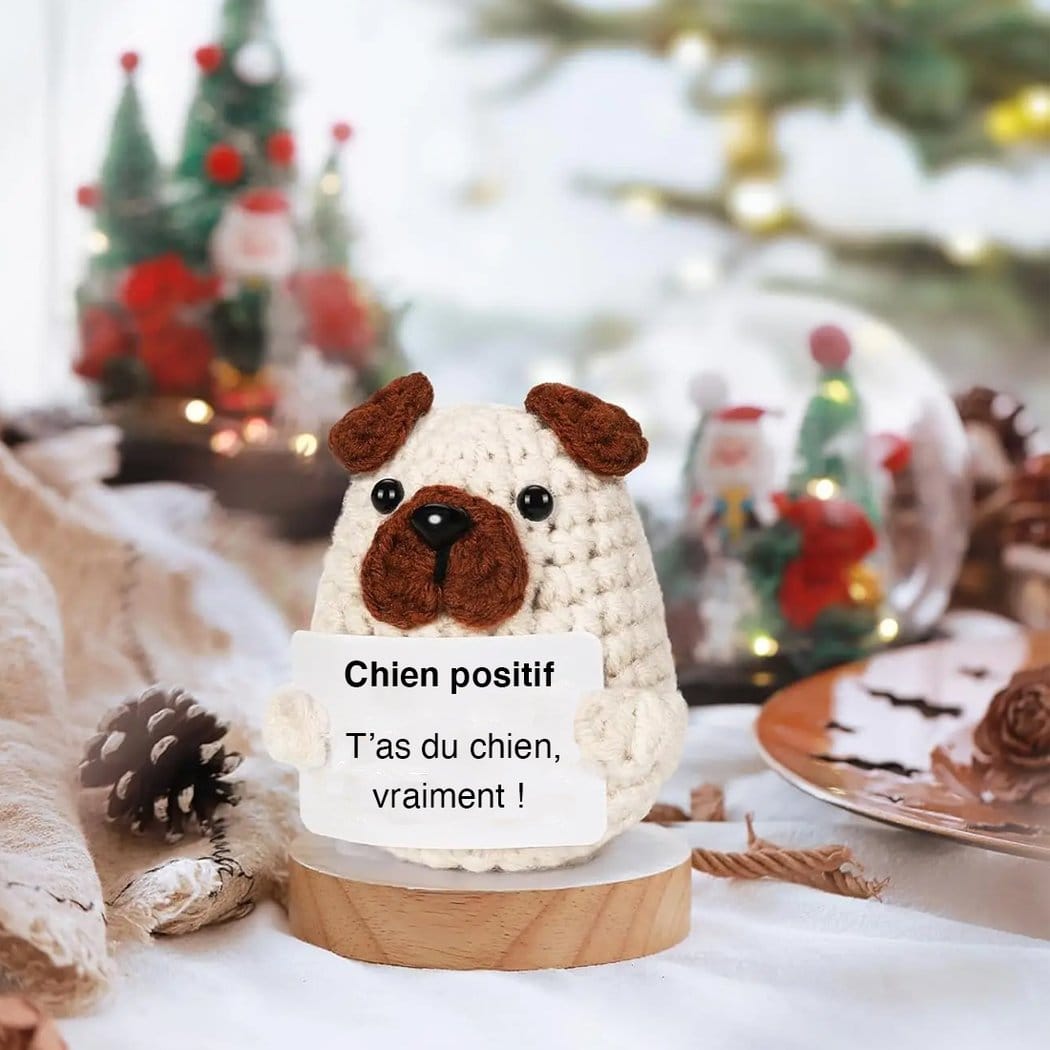 Knuffel Crochet Positieve Hond Compacte Lichte Knuffel De Knuffel