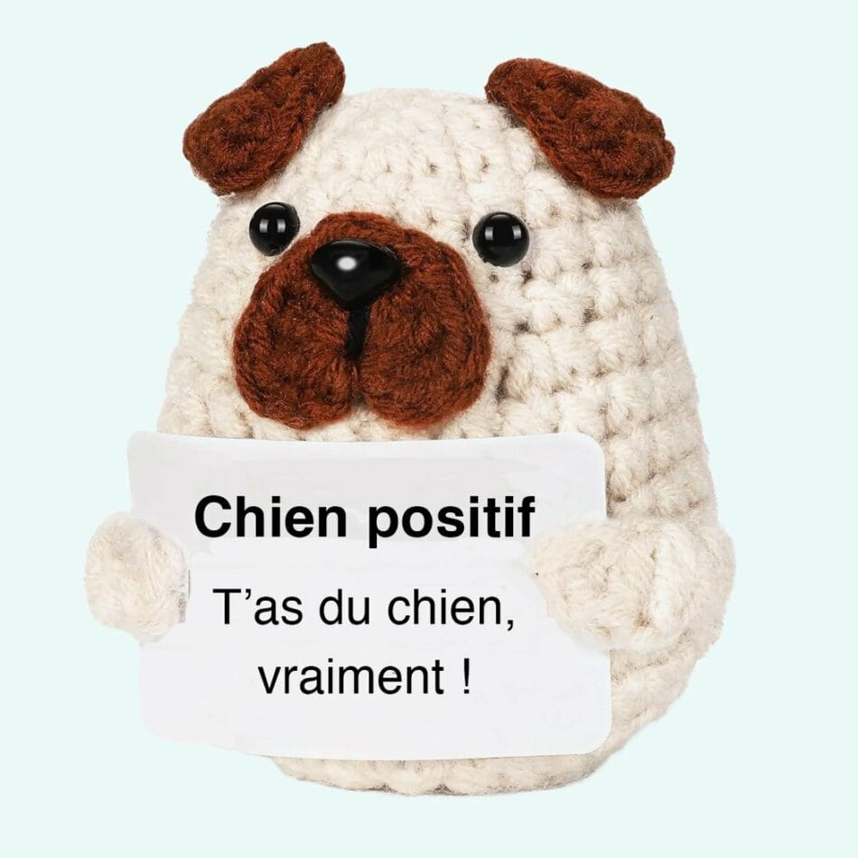 Knuffel Crochet Positieve Hond Compacte Lichte Knuffel De Knuffel
