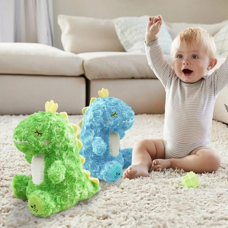 Knuffel Dinosaurus Ademend Met Slaapliedje Schattig De Knuffel
