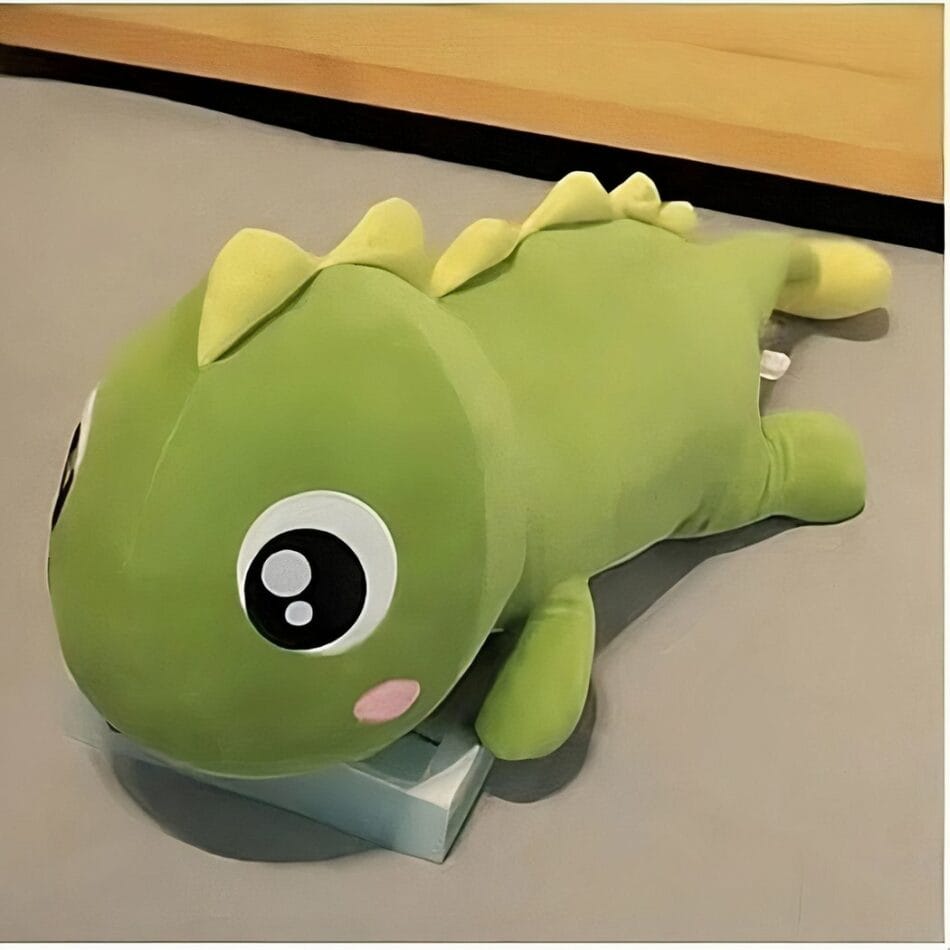 Knuffel Dinosaurus Lichtgroen Kawaii 20 cm Met Lange Staart De Knuffel