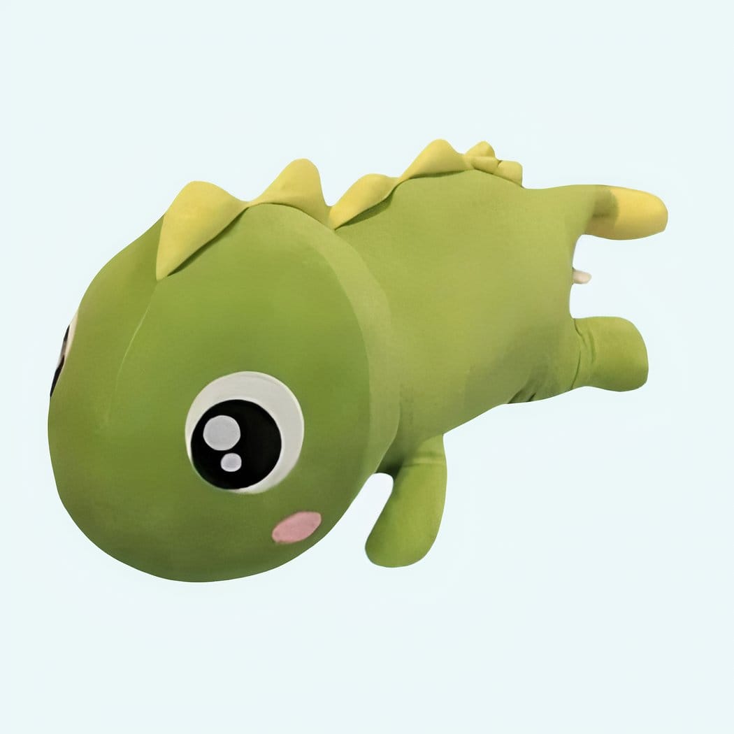 Knuffel Dinosaurus Lichtgroen Kawaii 20 cm Met Lange Staart De Knuffel 80cm