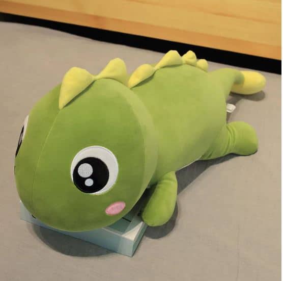 Knuffel Dinosaurus Lichtgroen Kawaii 20 cm Met Lange Staart De Knuffel