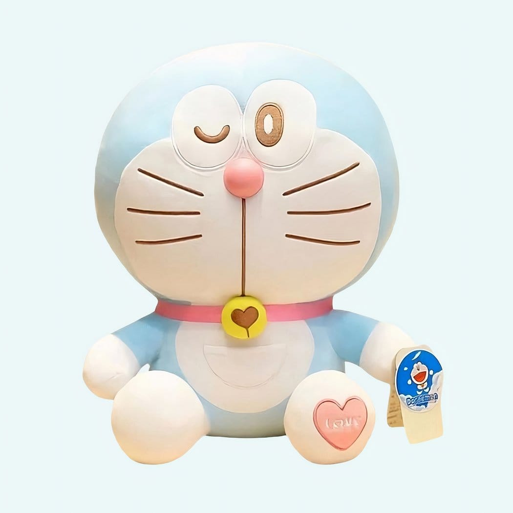 Knuffel Doraemon Met Blauwe Blinkende Ogen Bij Aanraking De Knuffel 23cm