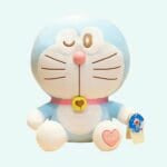 Knuffel Doraemon Met Blauwe Blinkende Ogen Bij Aanraking De Knuffel