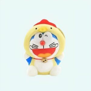 Knuffel Doraemon Verkleed Als Koe Met Zachte Vacht En Speels Ontwerp De Knuffel