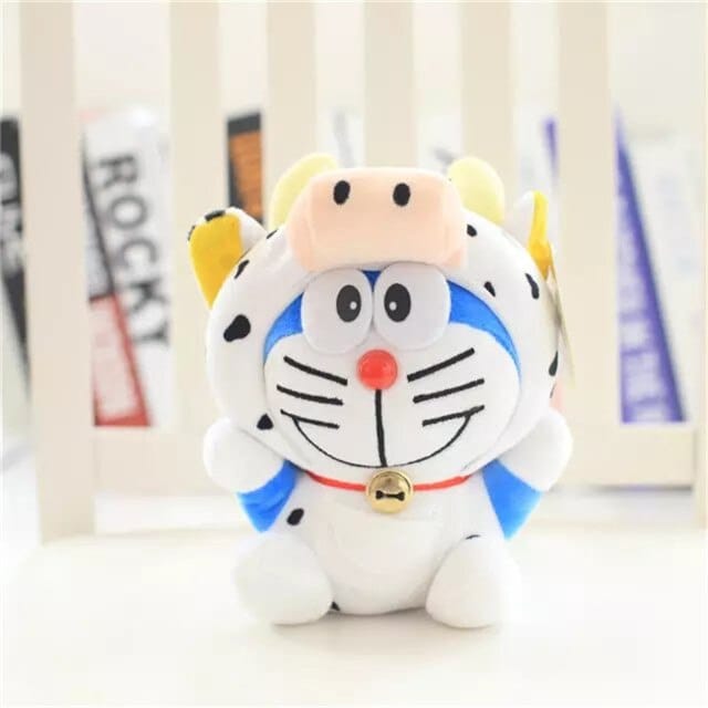 Knuffel Doraemon Verkleed Als Koe Met Zachte Vacht En Speels Ontwerp De Knuffel