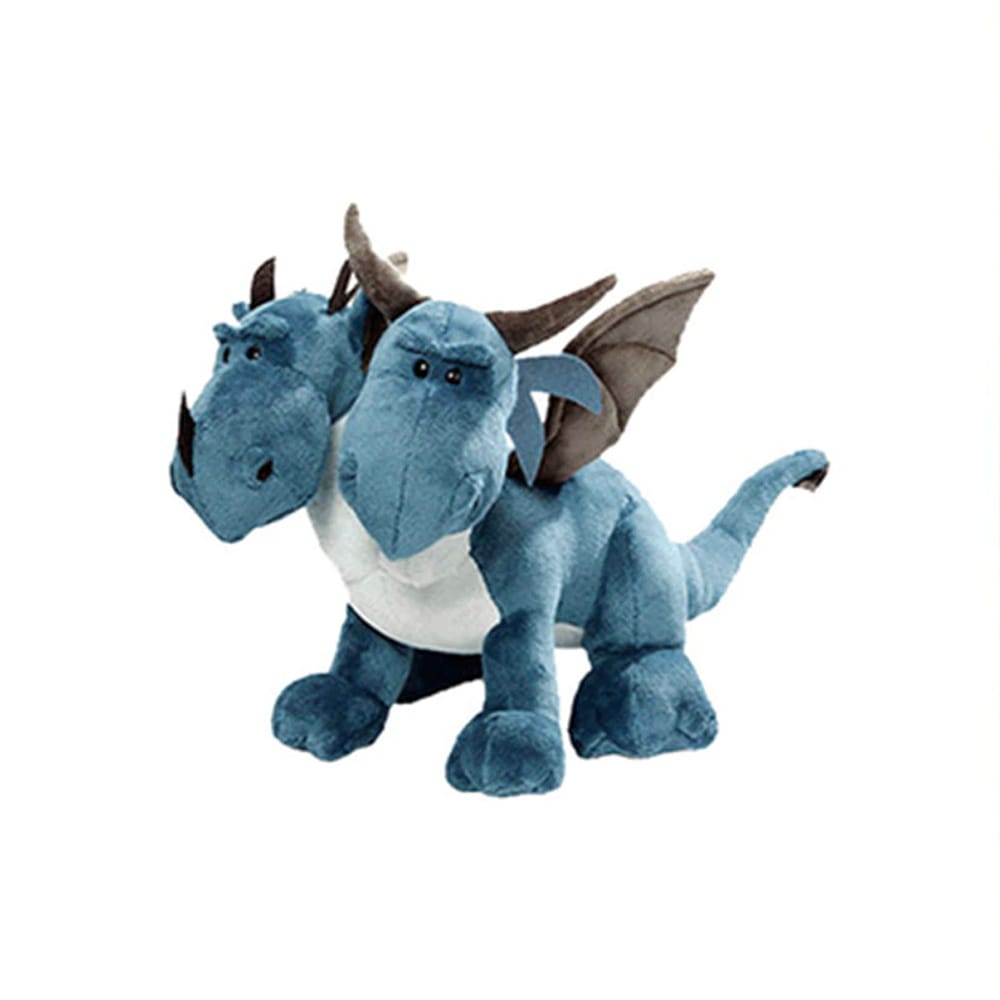 Knuffel Draak Met Twee Hoofden Zachte Monochrome Pluche De Knuffel