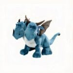 Knuffel Draak Met Twee Hoofden Zachte Monochrome Pluche De Knuffel