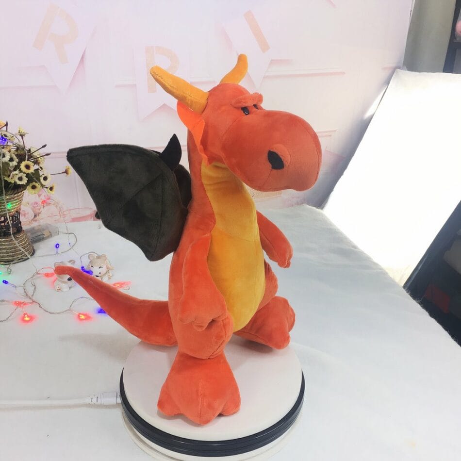 Knuffel Draak Oranje Compacte Knuffelvriend Voor Bedtijd De Knuffel