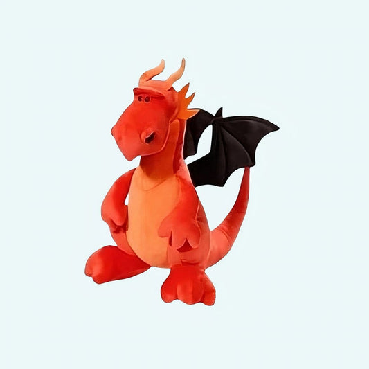 Knuffel Draak Rood Zachte Speelgoed Met Vleugels De Knuffel 35cm
