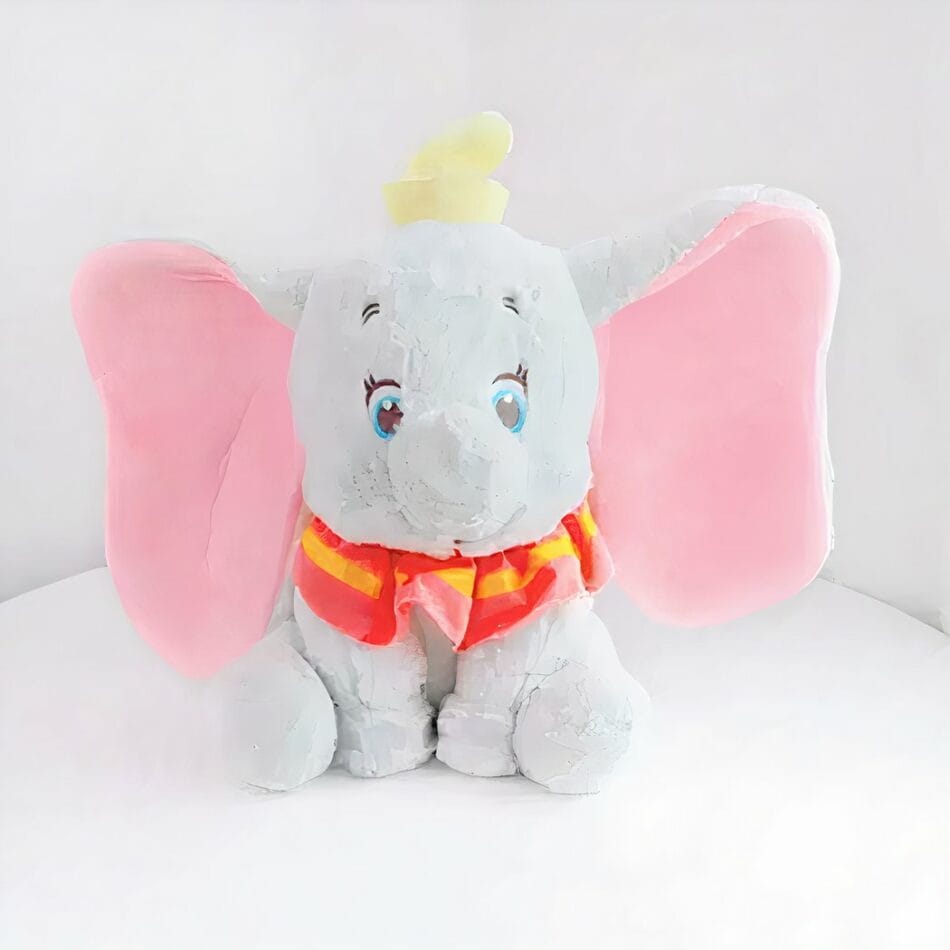 Knuffel Dumbo Grijs Zacht Pluche Met Grote Oren De Knuffel