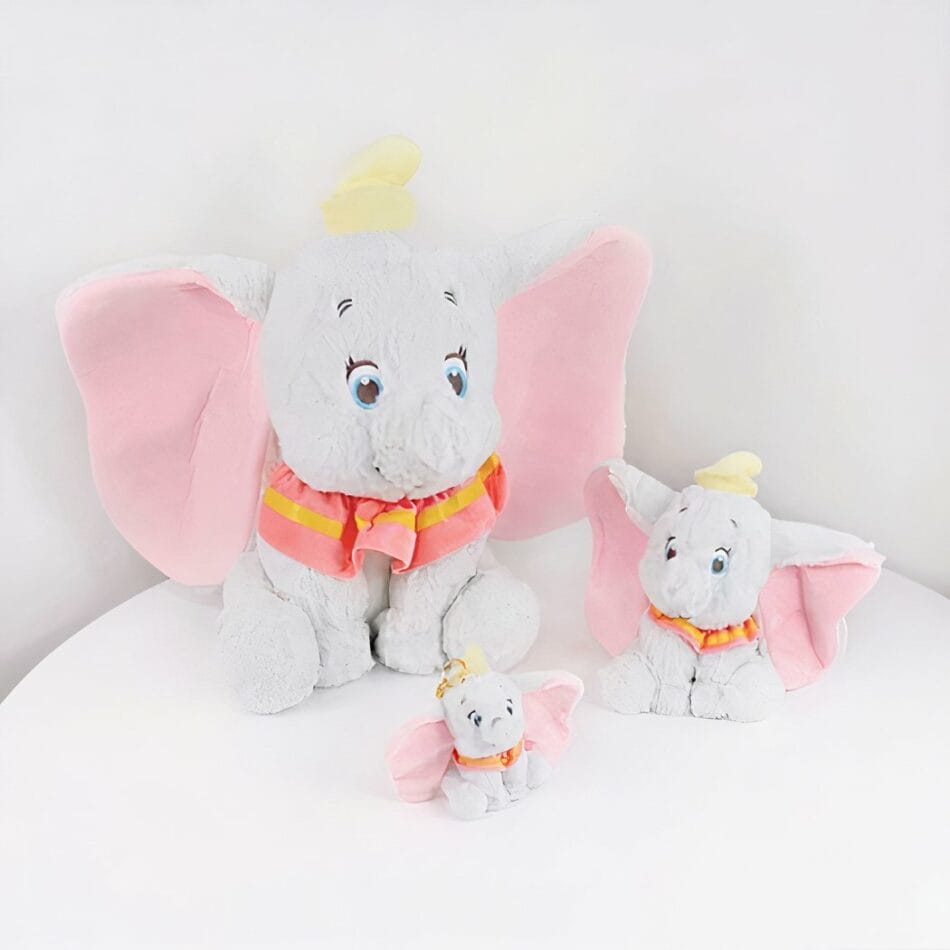Knuffel Dumbo Grijs Zacht Pluche Met Grote Oren De Knuffel