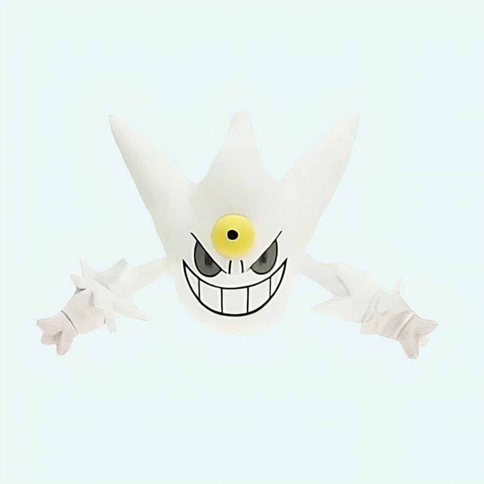Knuffel Ectoplasma Shiny met Glanzende Afwerking en Grote Ogen De Knuffel