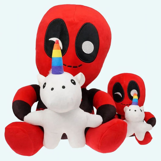 Knuffel Eenhoorn en Deadpool Ultra Zachte Katoen Pluche De Knuffel 30cm