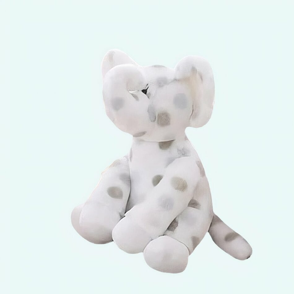 Knuffel Éléphant Kawaii Ultra Zachte Vacht Expressieve Ogen De Knuffel