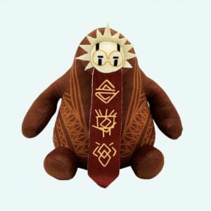 Knuffel Esquie Rood en Doré Clair Obscur Pluche Expedition 33 De Knuffel