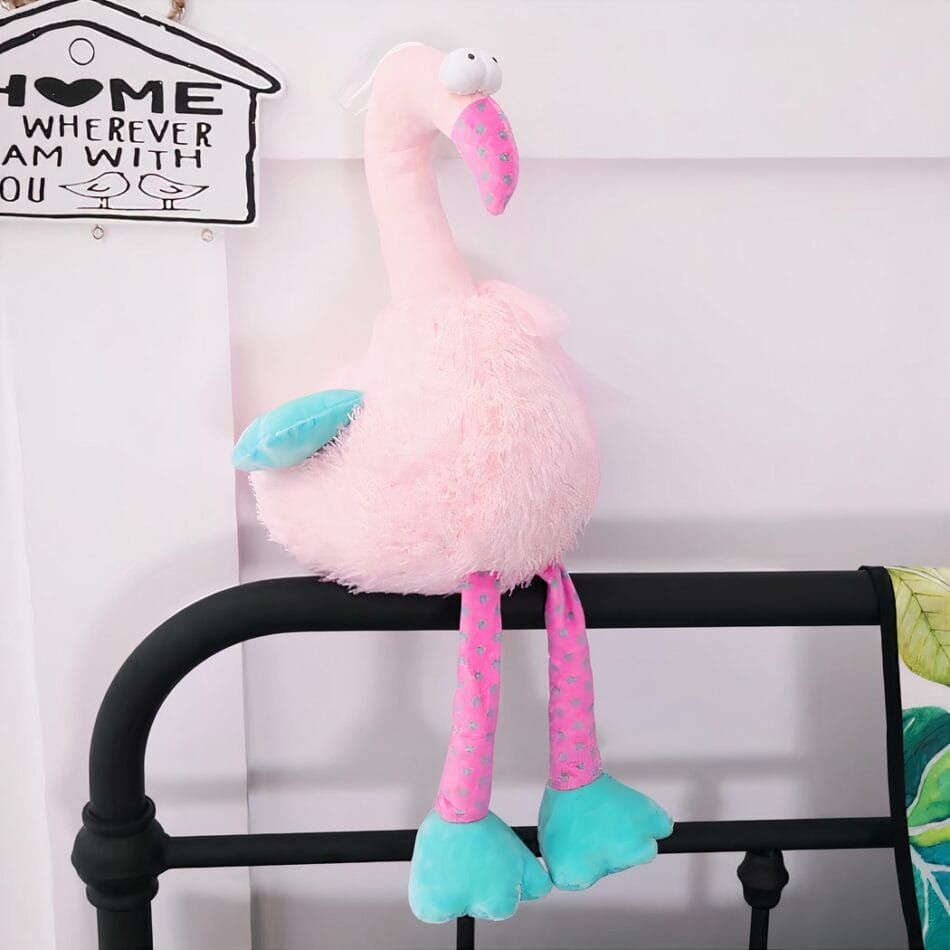 Knuffel Flamingo Roze Grappig Lief Met Grote Ogen De Knuffel