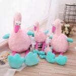 Knuffel Flamingo Roze Grappig Lief Met Grote Ogen De Knuffel