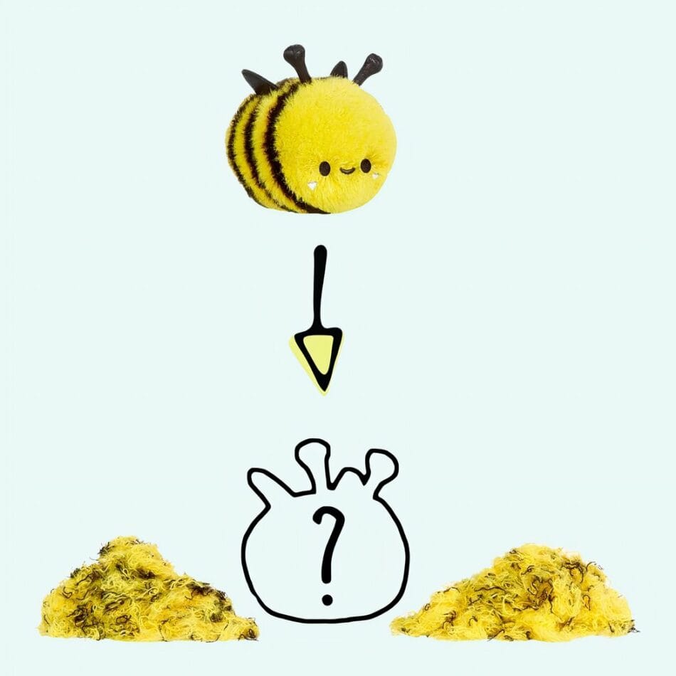 Knuffel Fluffie Stuffiez Abeille Mignonne De Knuffel