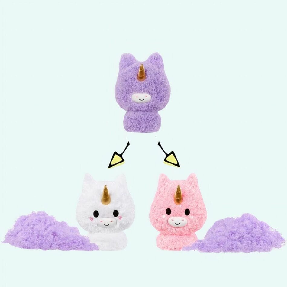 Knuffel Fluffie Stuffiez Eenhoorn Paars Transformerend De Knuffel