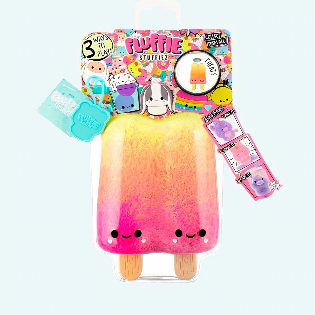 Knuffel Fluffie Stuffiez in IJsjevorm met Verrassingsvulling De Knuffel