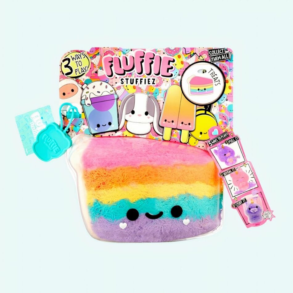 Knuffel Fluffie Stuffiez Regenboog Gâteau Zacht en Troost De Knuffel