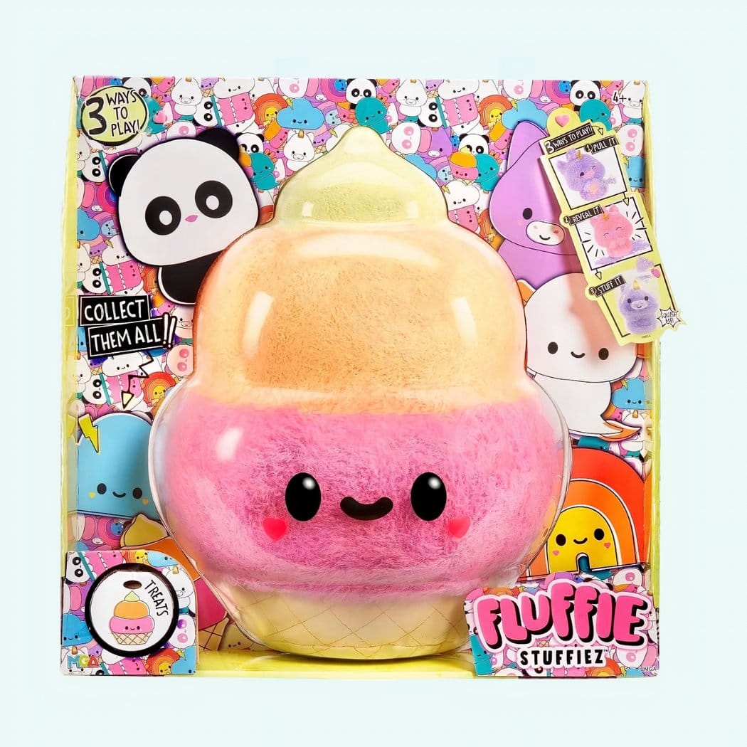 Knuffel Fluffie Stuffiez Reuzen Groot Formaat Megazachte Bondgenoot De Knuffel IJs