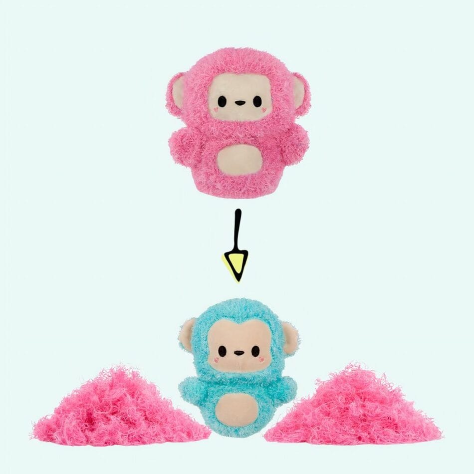 Knuffel Fluffie Stuffiez Roze Aapje Met Laagjesontdekking De Knuffel