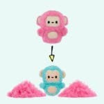 Knuffel Fluffie Stuffiez Roze Aapje Met Laagjesontdekking De Knuffel