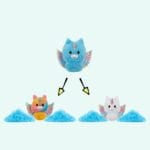 Knuffel Fluffie Stuffiez Unicorn Blauw met Transformatiemogelijkheid De Knuffel
