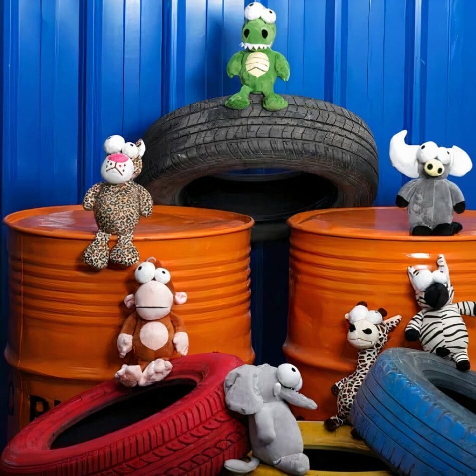 Knuffel Giraf Met Lange Hals En Grote Oren Speels De Knuffel
