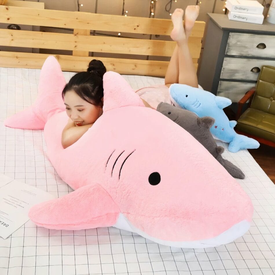 Knuffel Haai XXL van Zachte Pluche 120 cm De Knuffel