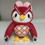 Knuffel Hibou Bordeaux Velours Zachte Wijs De Knuffel