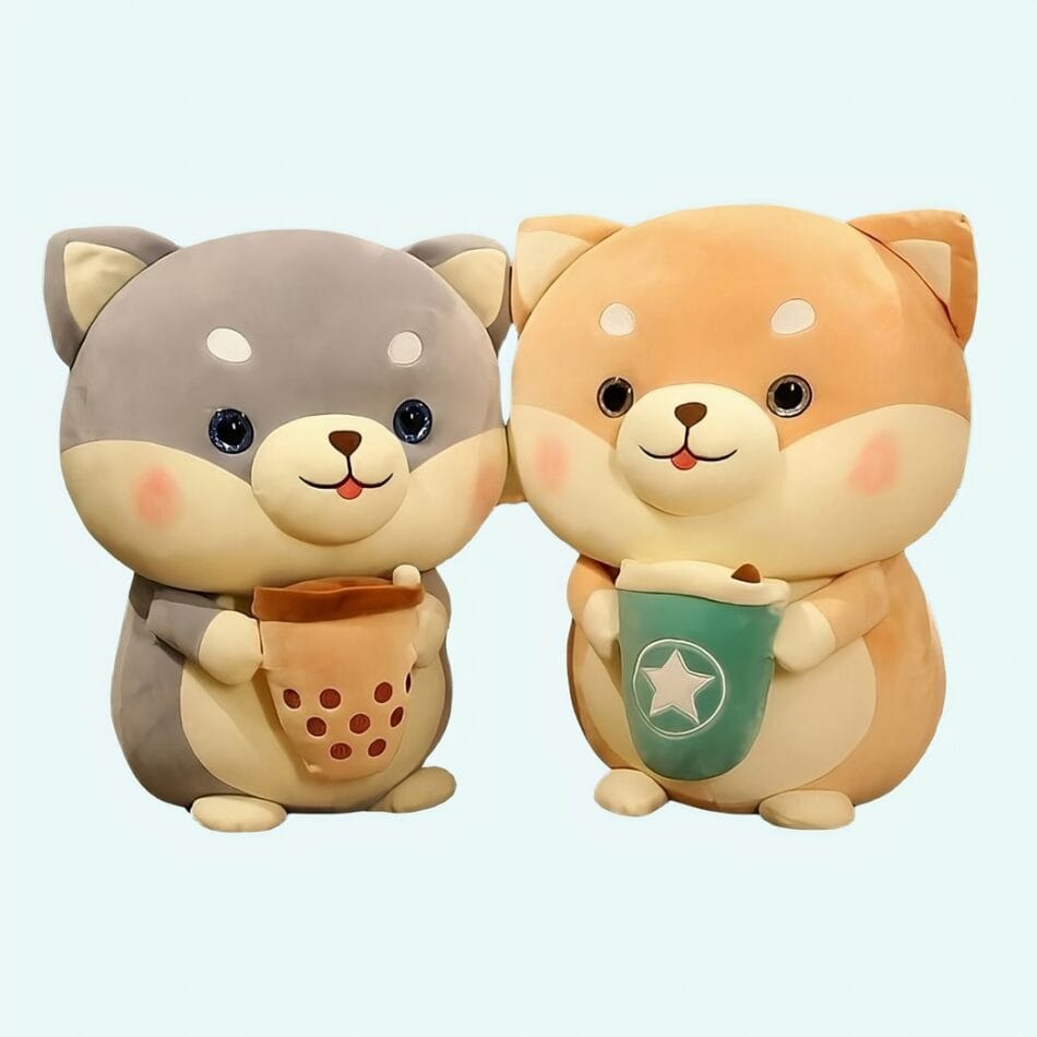 Knuffel Hond Bubble Tea Zachte Pluche Knuffelvriend De Knuffel