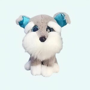 Knuffel Hond Husky Grijs Met Zachte Vacht En Kunststof Ogen De Knuffel