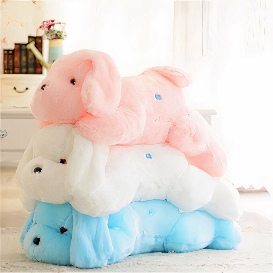 Knuffel Hond Lichtgevend Roze 50 cm Met LED Gloed De Knuffel