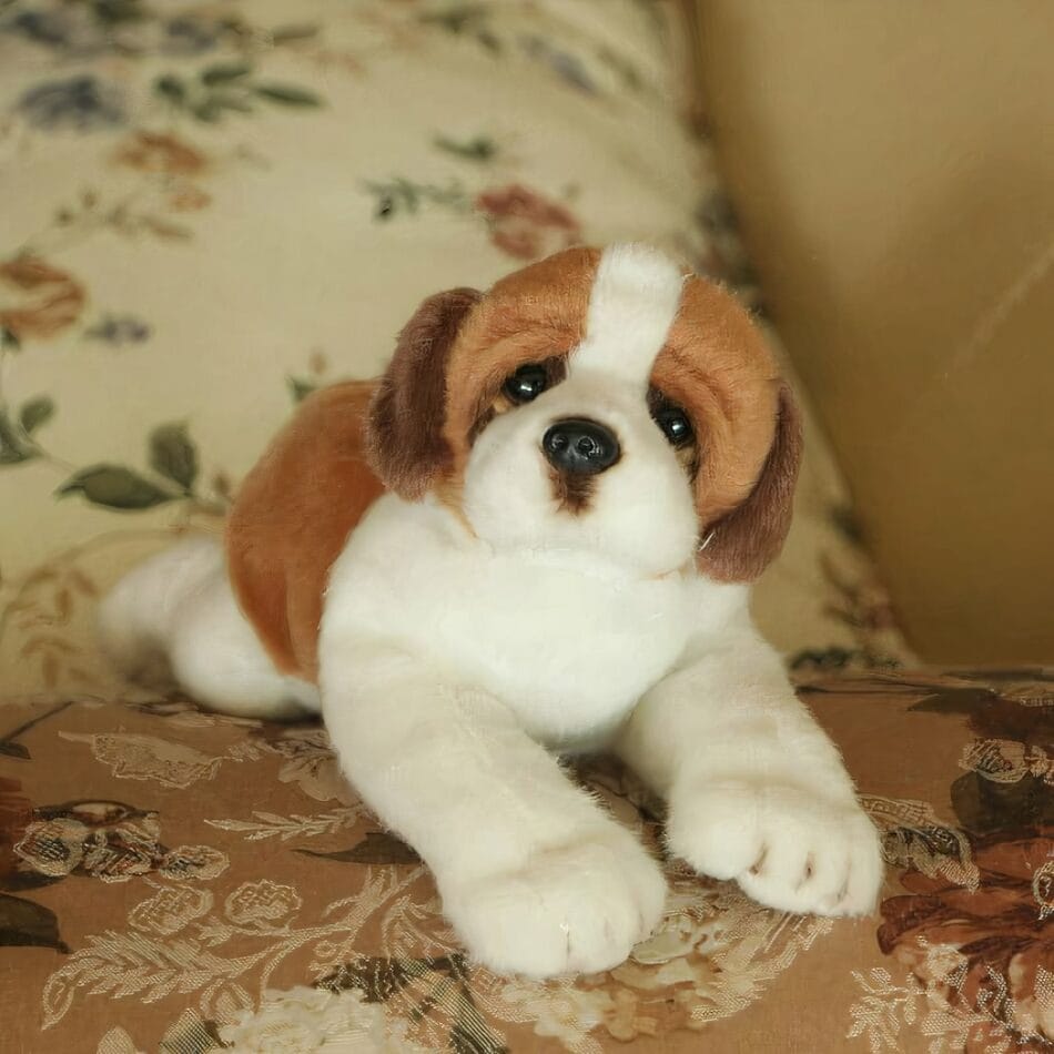 Knuffel Hond Saint-Richard Zachte Realistische Metgezel Langdurig De Knuffel