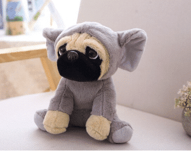 Knuffel Hond Verkleed Als Olifant Pluizige Troostknuffel De Knuffel
