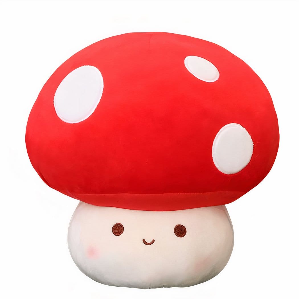 Knuffel Hoofd Paddenstoel Rood Zachte Pluche Speelmaatje De Knuffel m
