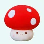 Knuffel Hoofd Paddenstoel Rood Zachte Pluche Speelmaatje De Knuffel