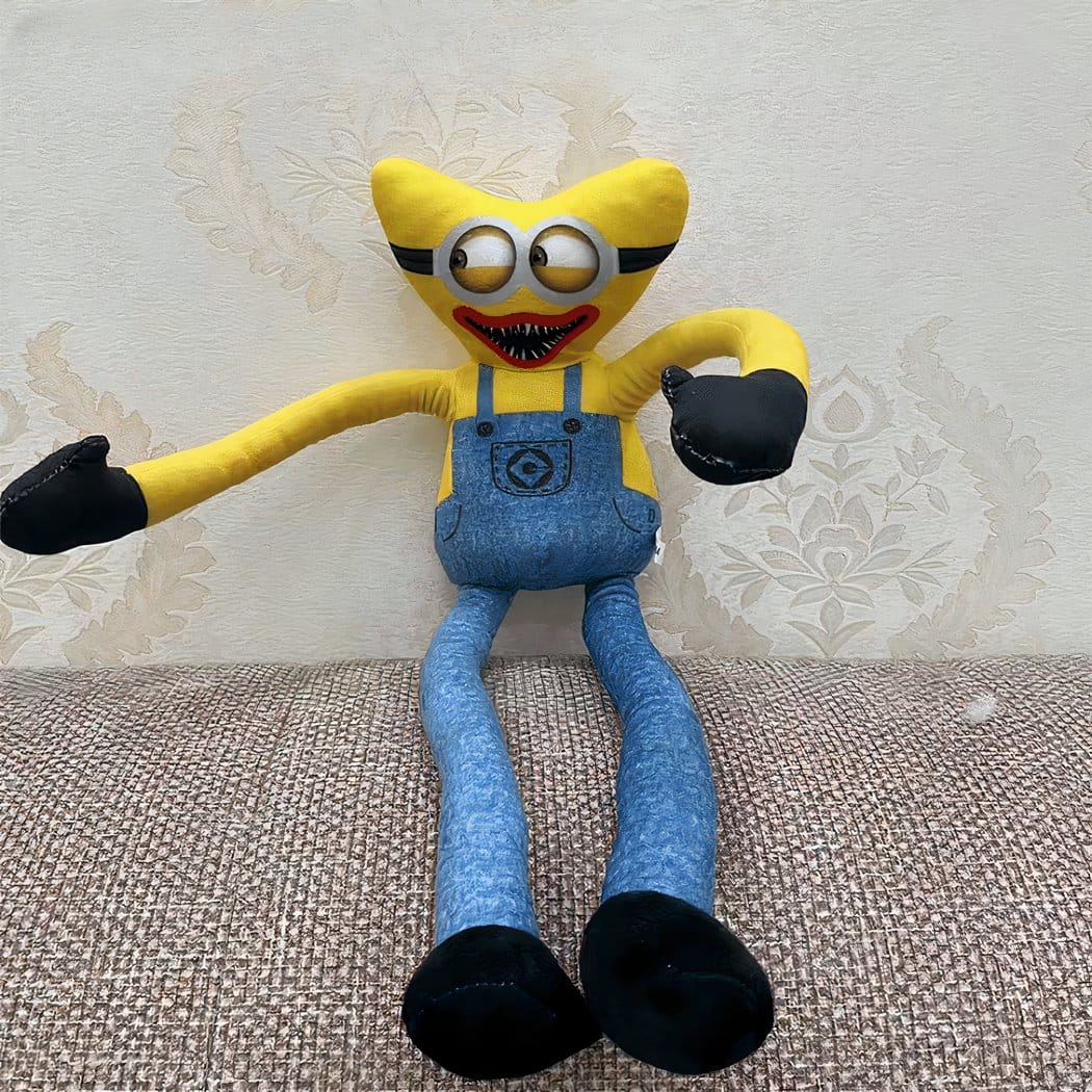 Knuffel Huggy Wuggy Geel Blauw Minions Stijl Middelgrote Eng Leuk De Knuffel twee-ogen