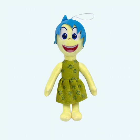 Knuffel Joie Vice Versa 2 Zacht Katoen Gele Jurk Blauwe Haren De Knuffel