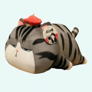 Knuffel Kat Empereur Tijgerstrepen Grijs Zittend De Knuffel