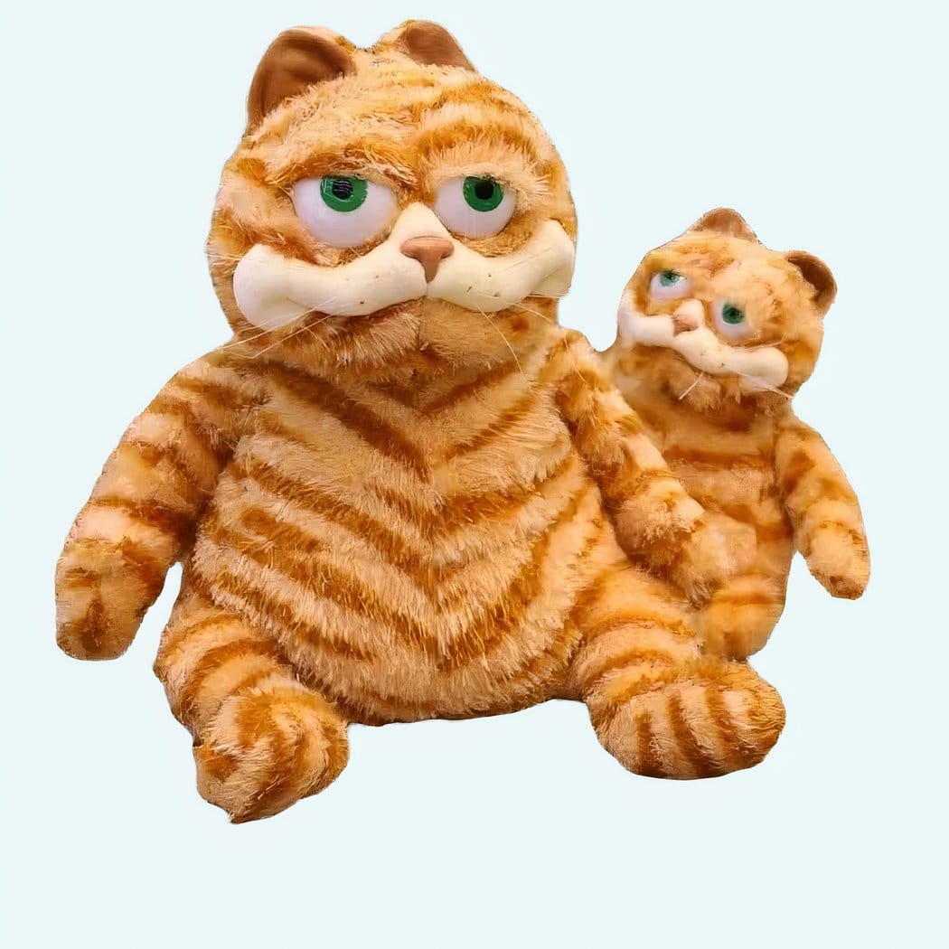 Knuffel Kat Garfield Tijgerkleur Lange Zijdezachte Vacht De Knuffel 30cm