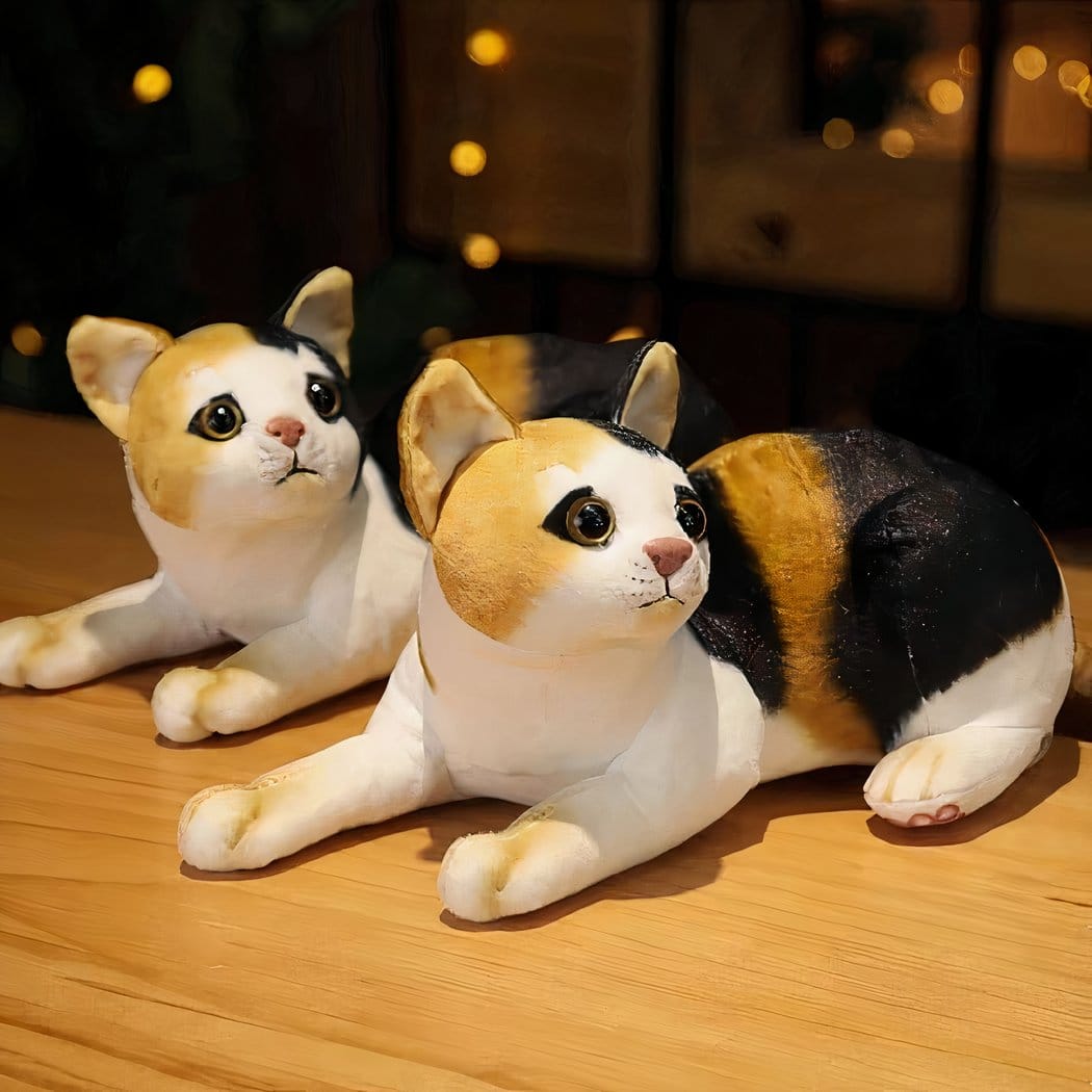Knuffel Kat Rayé Zachte Pluche 30 cm Knuffelvriendelijk De Knuffel