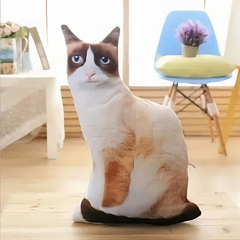 Knuffel Kat Roux Tout Mignon Zacht Pluche Met Grote Ogen De Knuffel