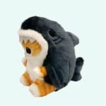 Knuffel Katje in Haai Pakje Zachte Pluche De Knuffel