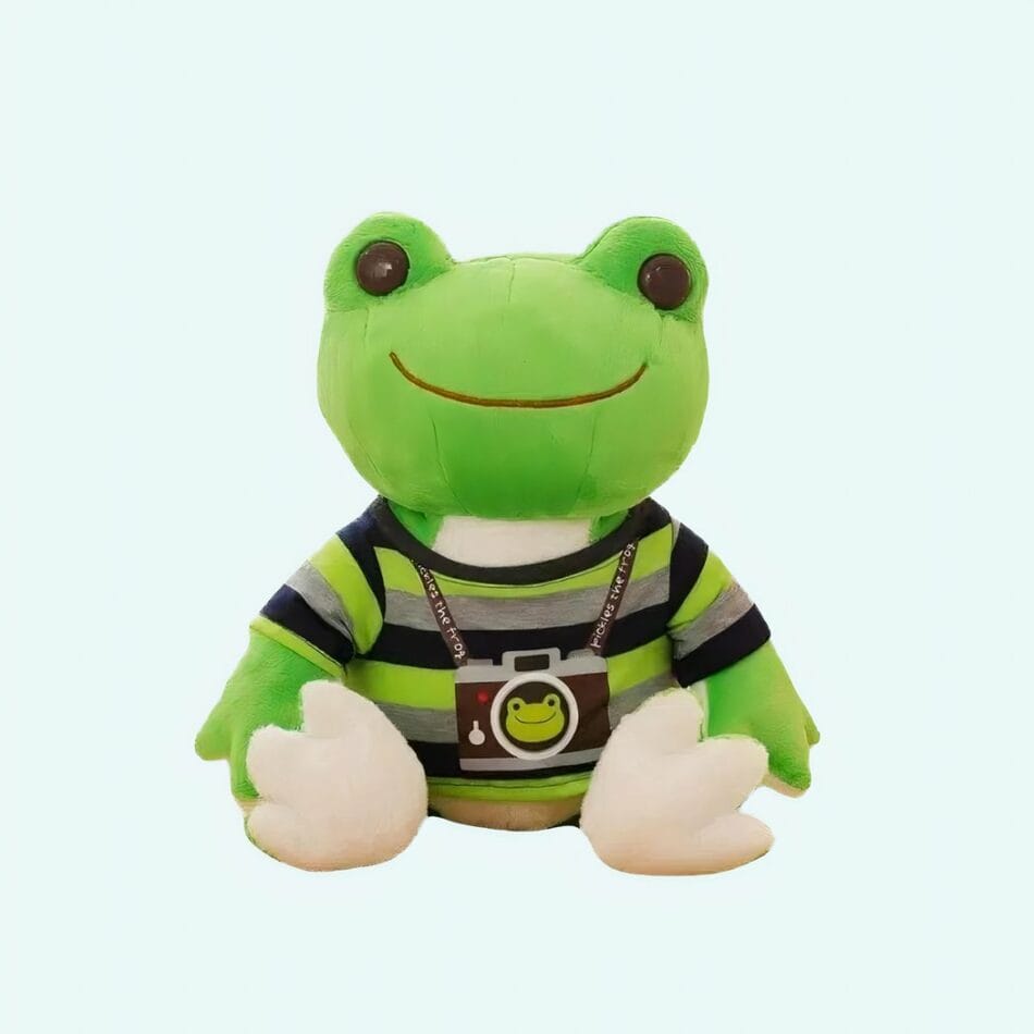 Knuffel Kikker Fotograaf Met Verwijderbaar Tshirt De Knuffel