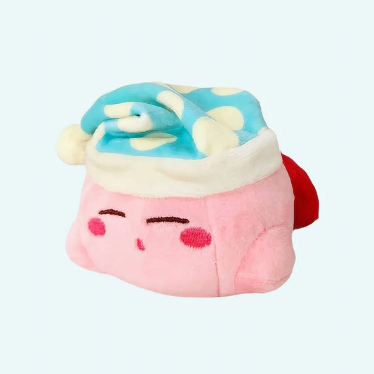 Knuffel Kirby met Blauwe Slaapmuts Zachte Pluche De Knuffel