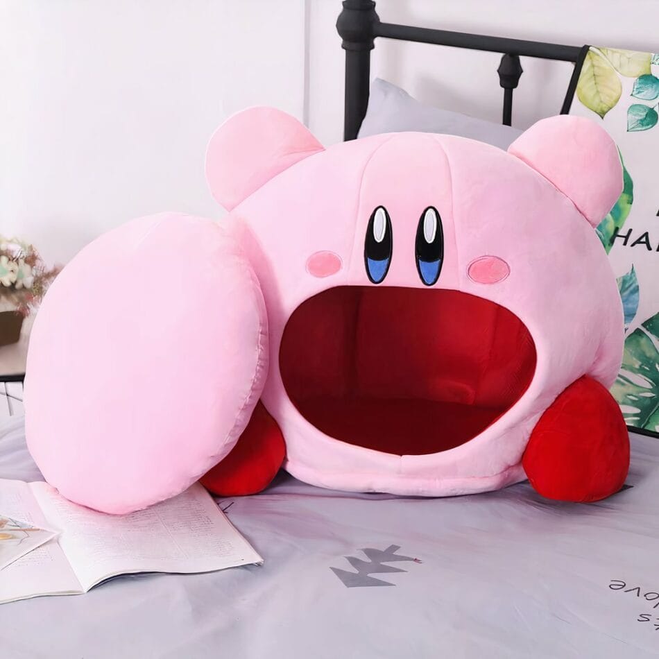 Knuffel Kirby Met Grote Mond Groen Voor Nintendo Fans Verzamelitem De Knuffel